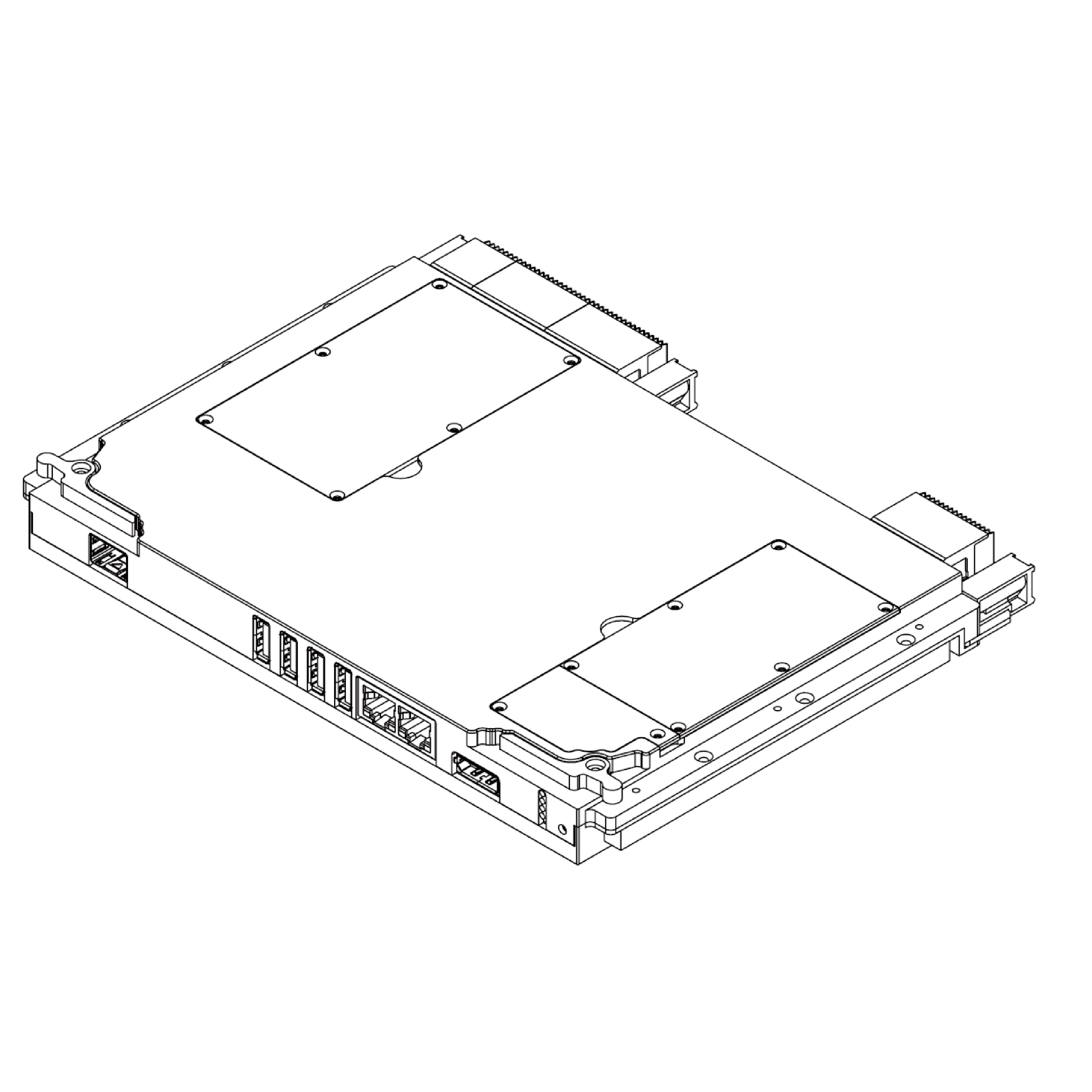 VPX i7 13代系列6U 5HP导冷型控制器  VPX-6116-Ⅱ