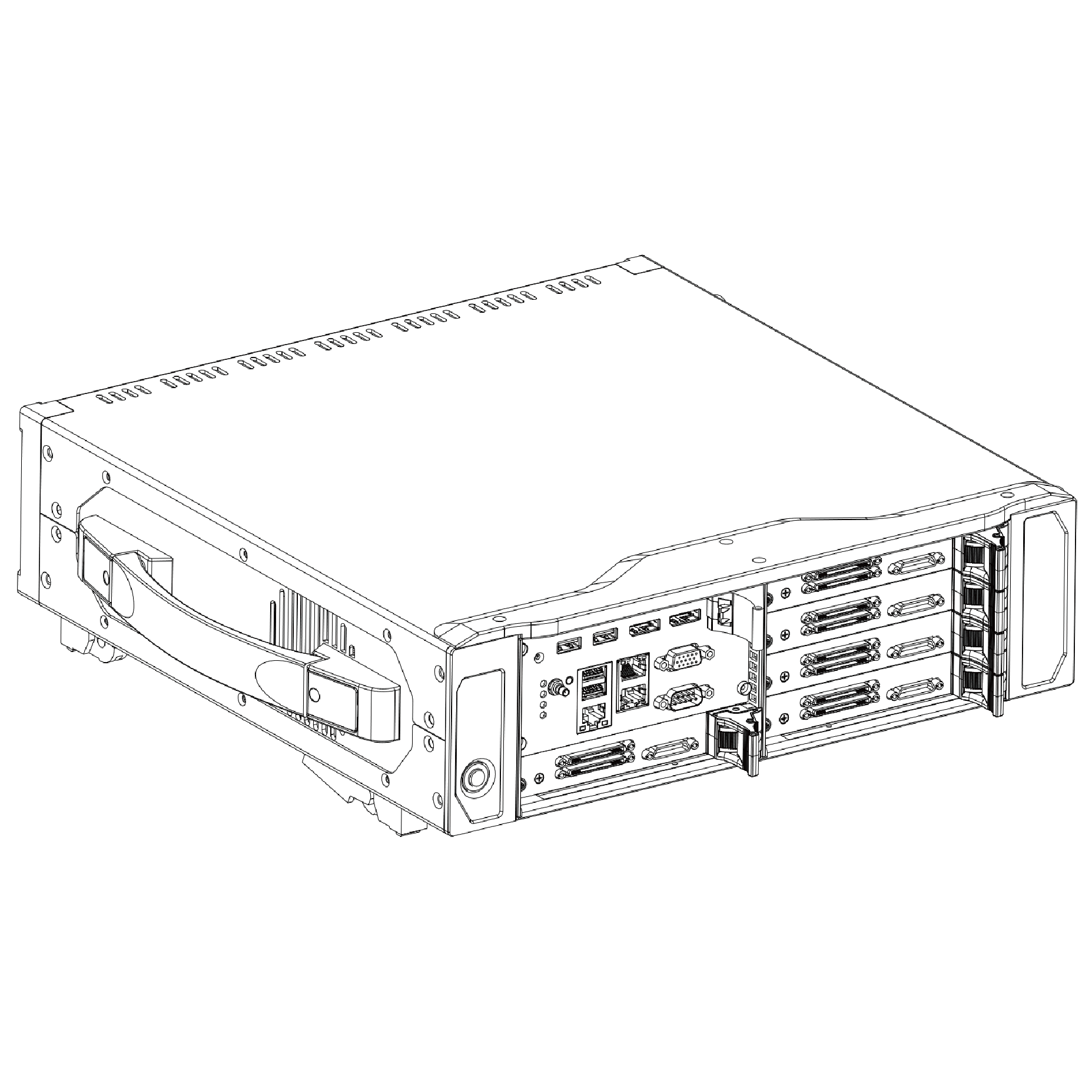 6槽 2Link PXIe 卧式非全混机箱  PXIe-C2306H