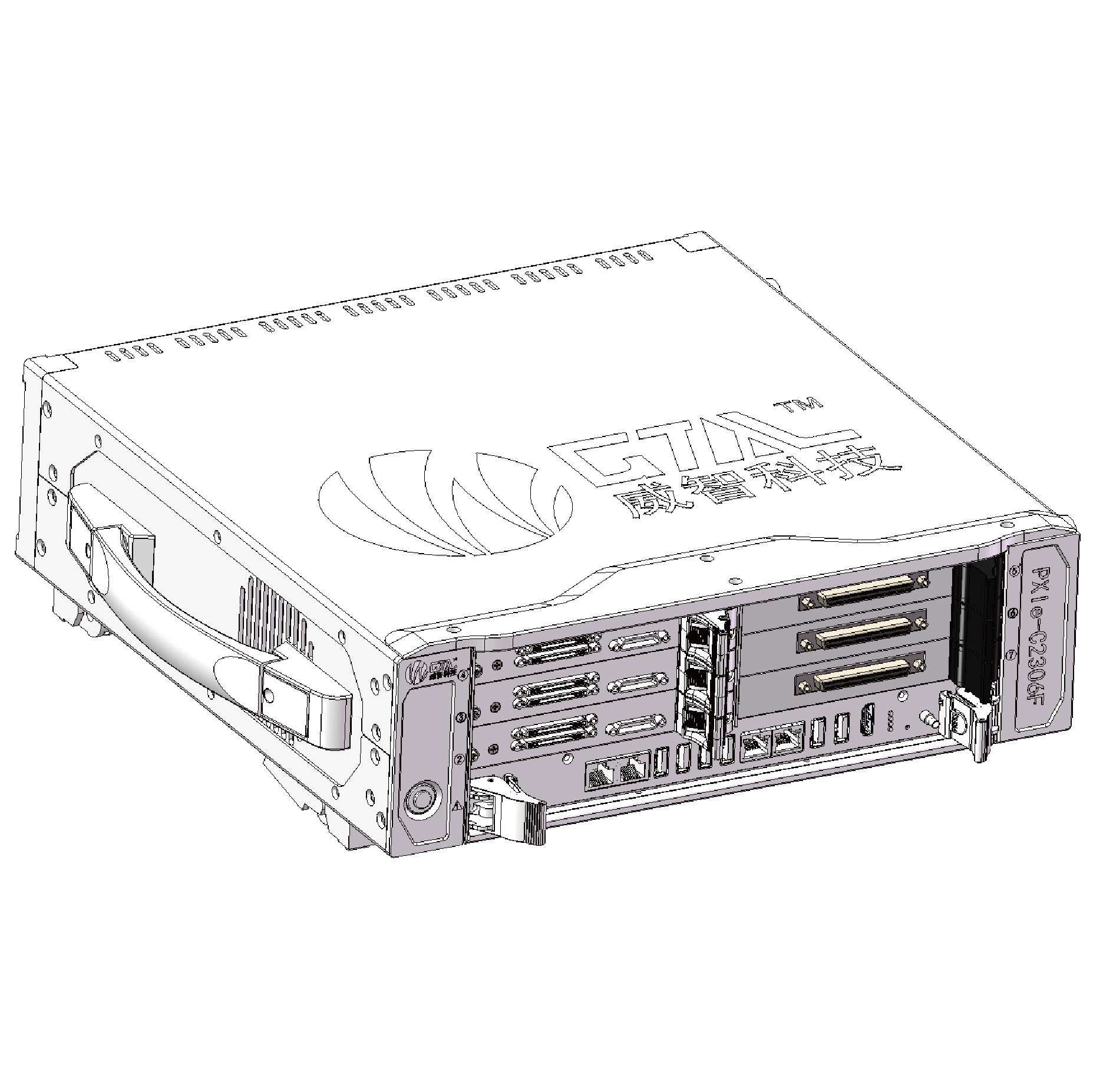 7槽  PXIe 卧式非全混机箱  PXIe-C2307F