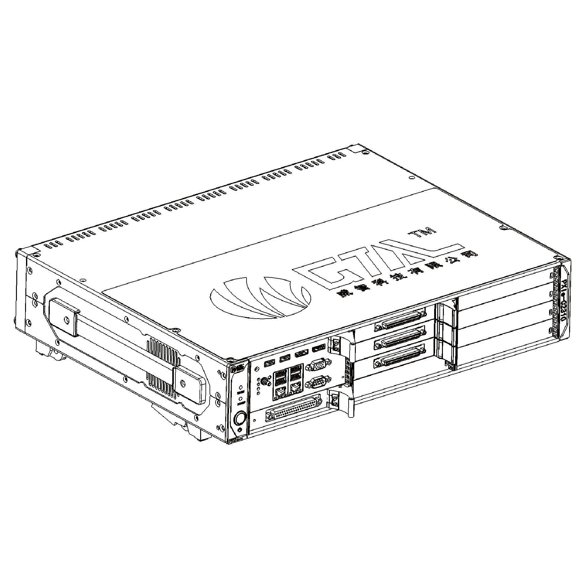 10槽 2Link PXIe 卧式非全混机箱  PXIe-C2310