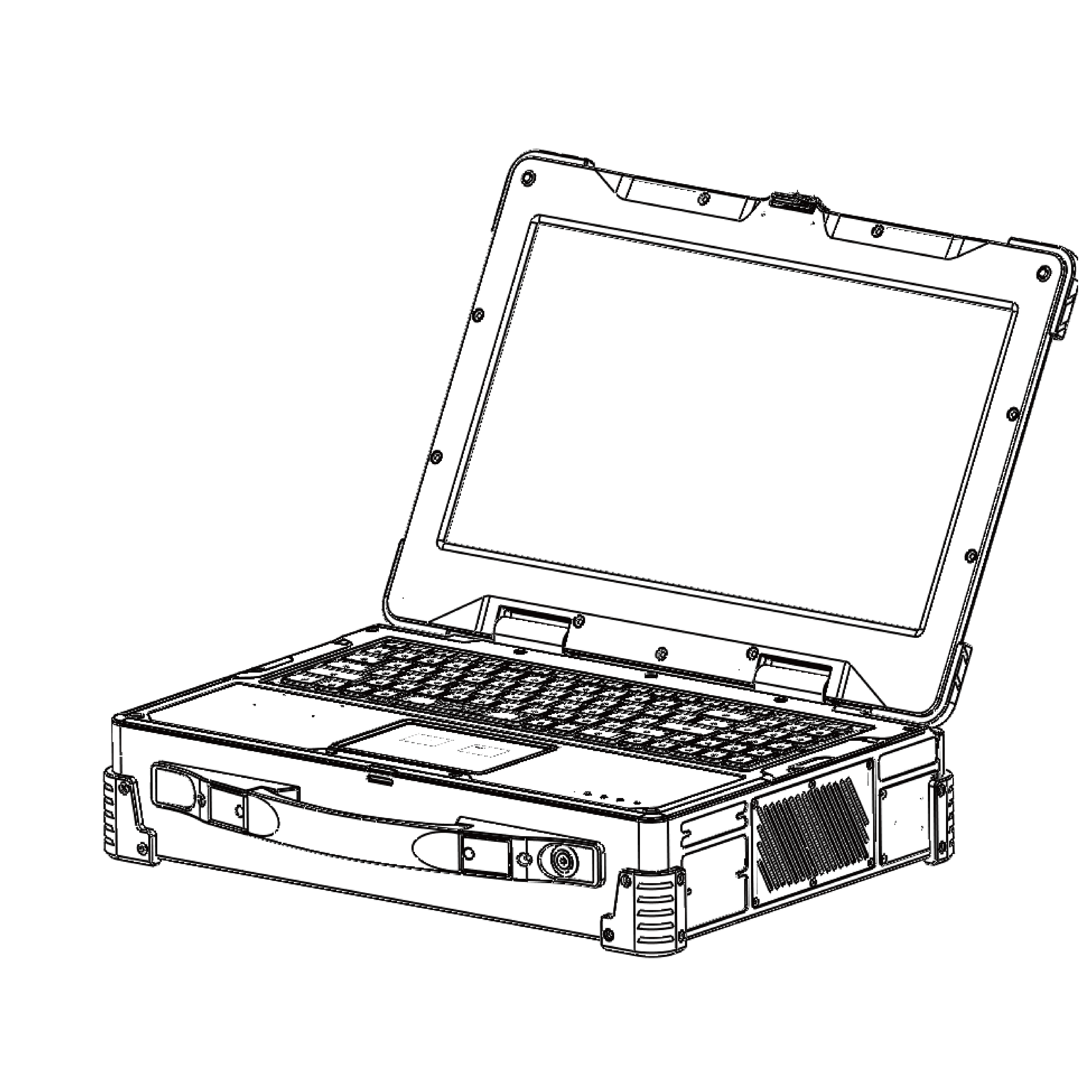 15.6寸 1+4槽PXIe加固便携机    PXIe-1504