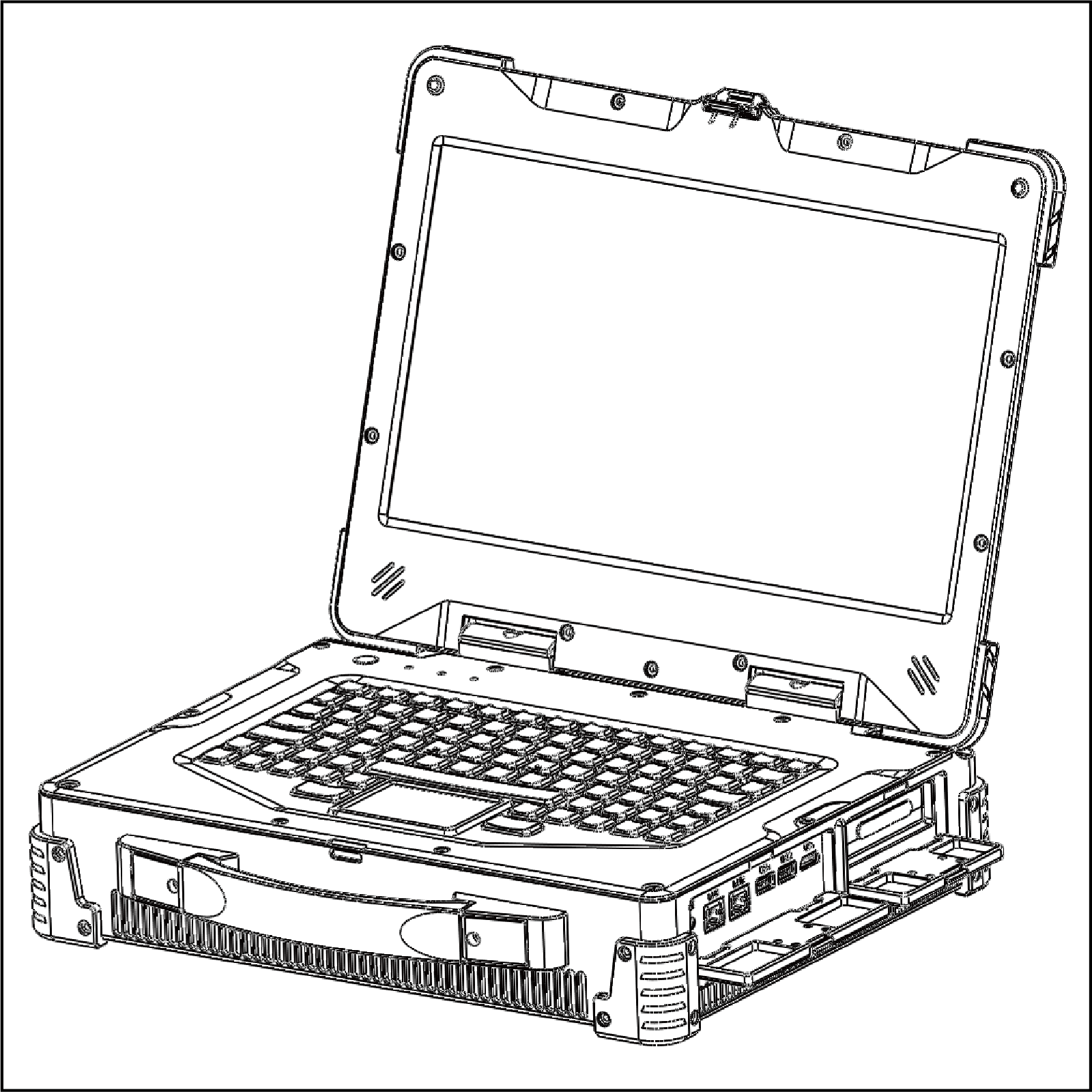 14寸  2槽PCIe加固便携机 PCIe-1402-F